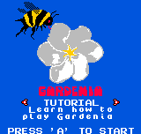 Gardenia title screen